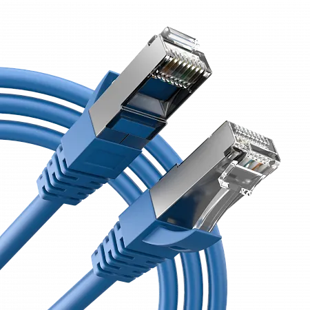 Шнур коммутационный медный RJ45 (патч-корд) LANMIR S/FTP Cat6A LSZH нг(А)-HF 5 м синий