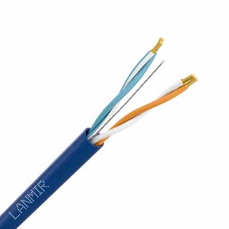 Кабель (витая пара) внутренний LANMIR-PRO U/UTP Cat5e LS LTx нг(A)-LSLT 2х2х0.51 синий